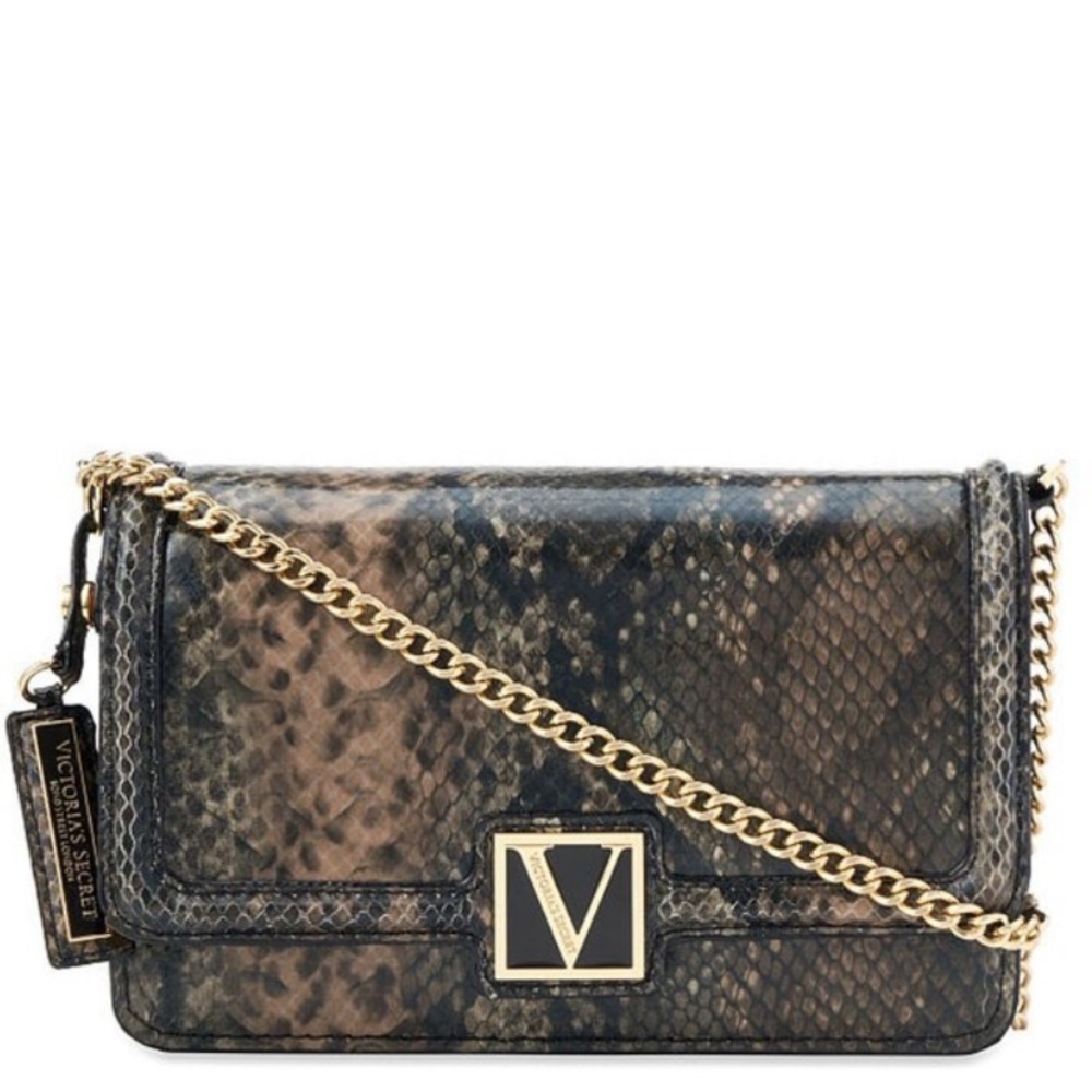 Victoria Secret Python Mini Crossbody Bag